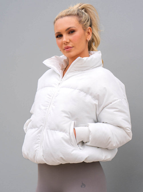Pace Puffer Jacket White