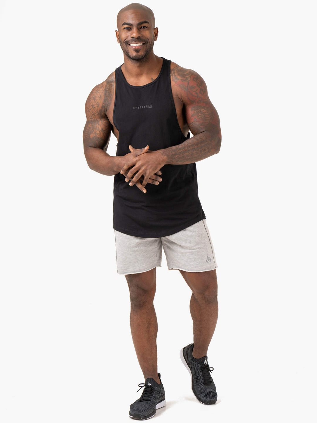 Pursuit Track Shorts - Light Grey Marl Clothing Ryderwear 
