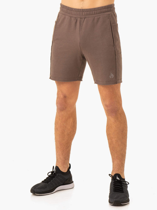 Men's Waffle Lounge Shorts - Black - Ryderwear