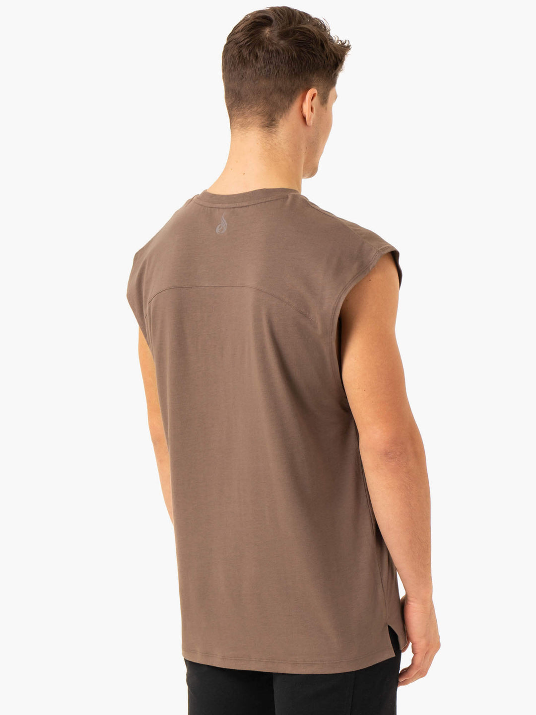 Pursuit Wide Cut Tank - Taupe Clothing Ryderwear 
