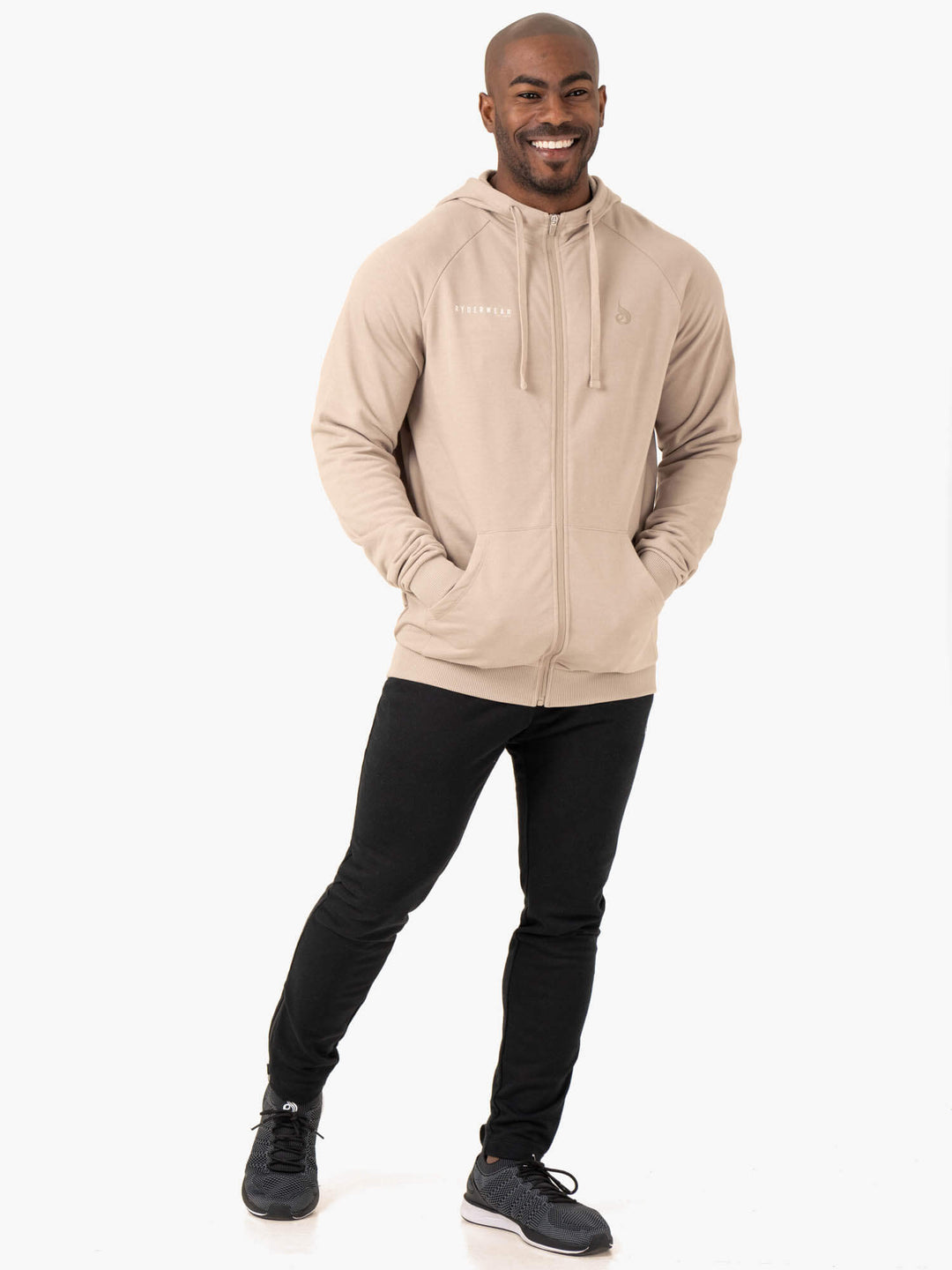 Pursuit Zip Up Hoodie - Sand Clothing Ryderwear 