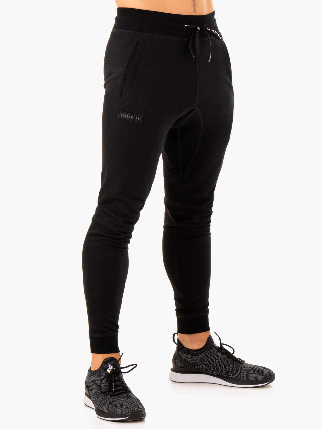 Recharge Tapered Track Pant - Black Clothing Ryderwear 