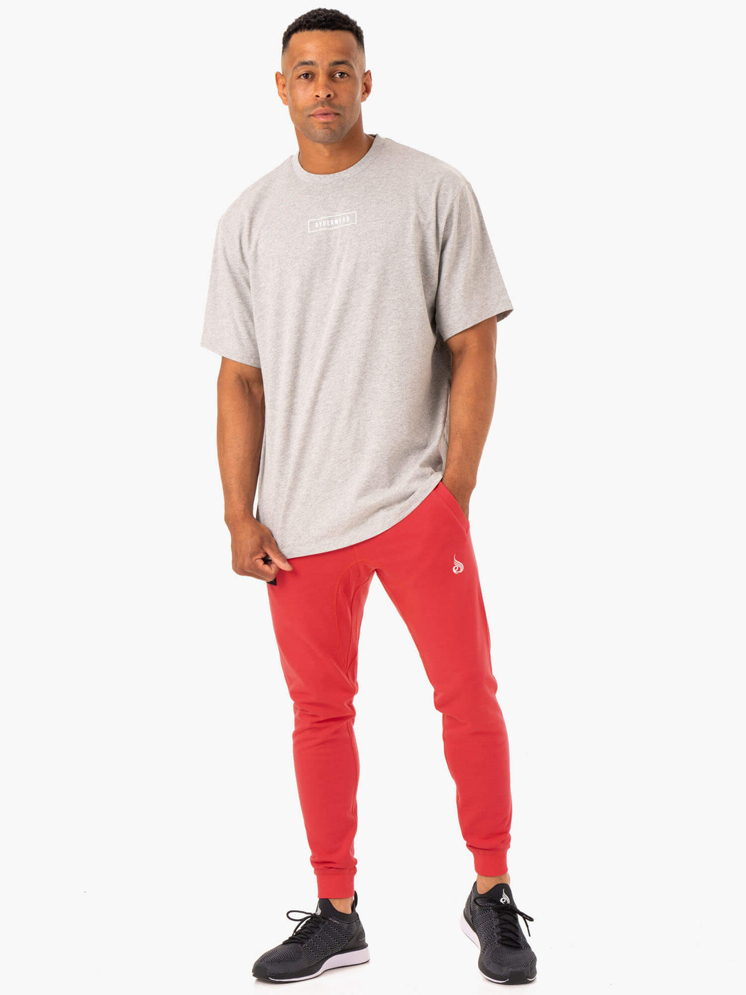 Recharge Tapered Track Pant - Red Clothing Ryderwear 
