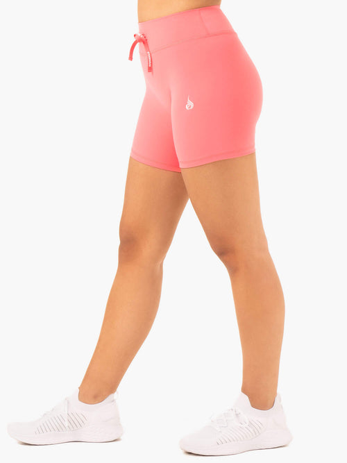 Replay High Waisted Shorts Coral