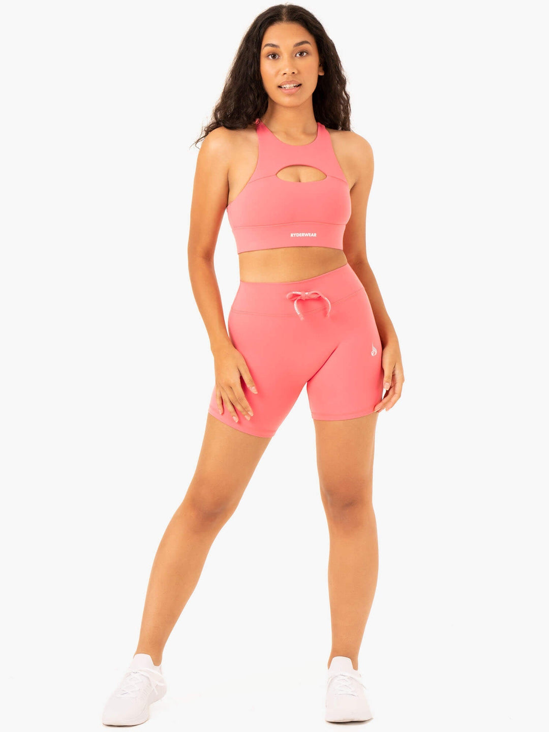 Replay High Waisted Shorts - Coral Clothing Ryderwear 