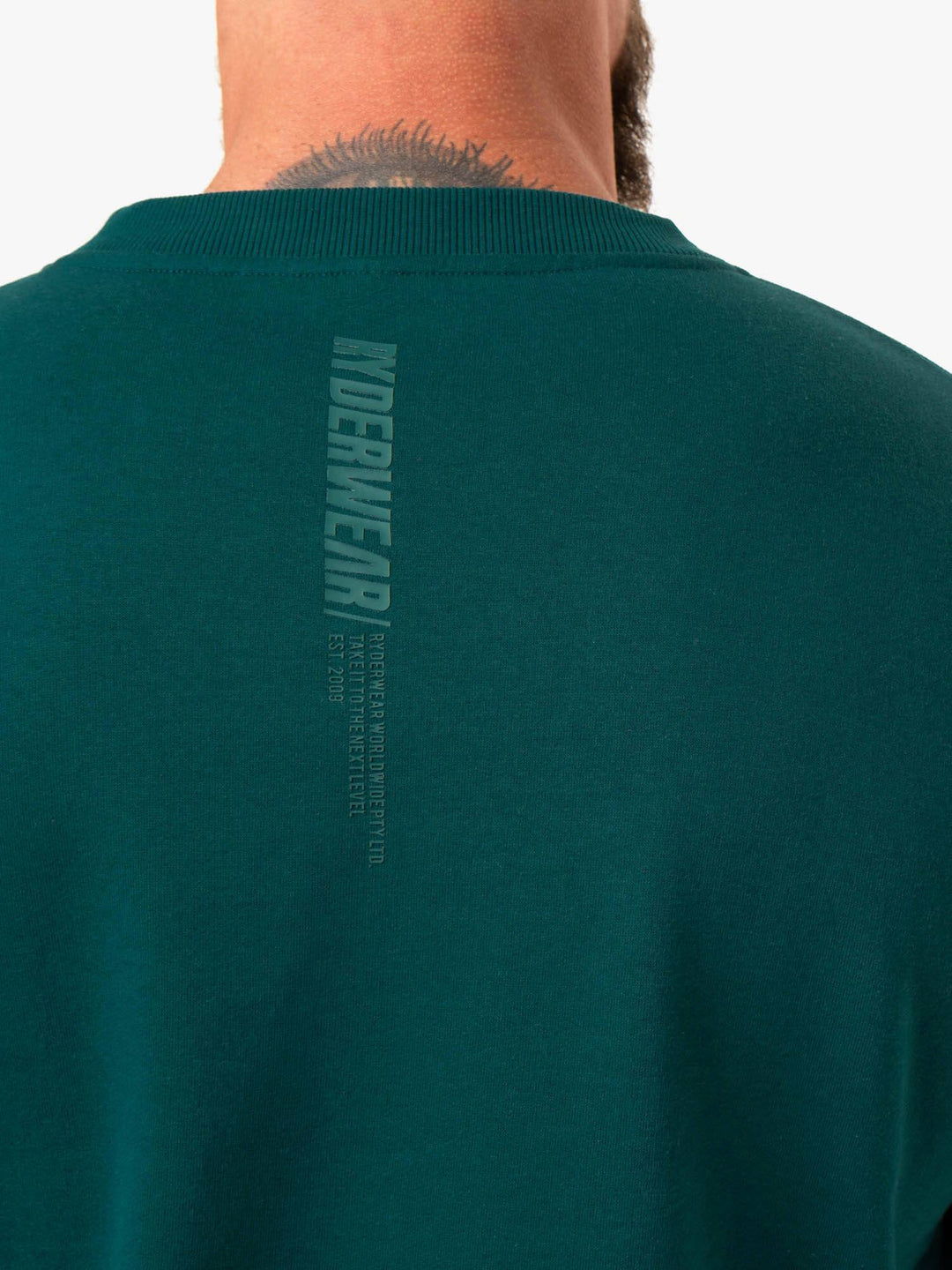 Reset Fleece Crew Neck - Emerald Clothing Ryderwear 