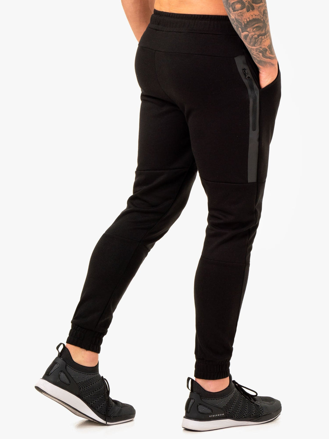 Restore Fleece Track Pant - Black Clothing Ryderwear 