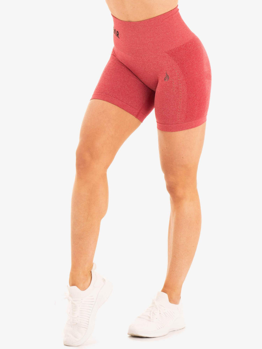 Seamless Staples Shorts - Cherry Red Marl Clothing Ryderwear 