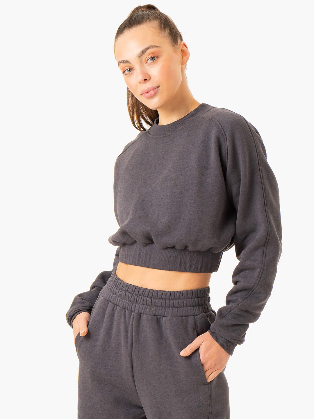 Sideline Sweater - Charcoal Clothing Ryderwear 
