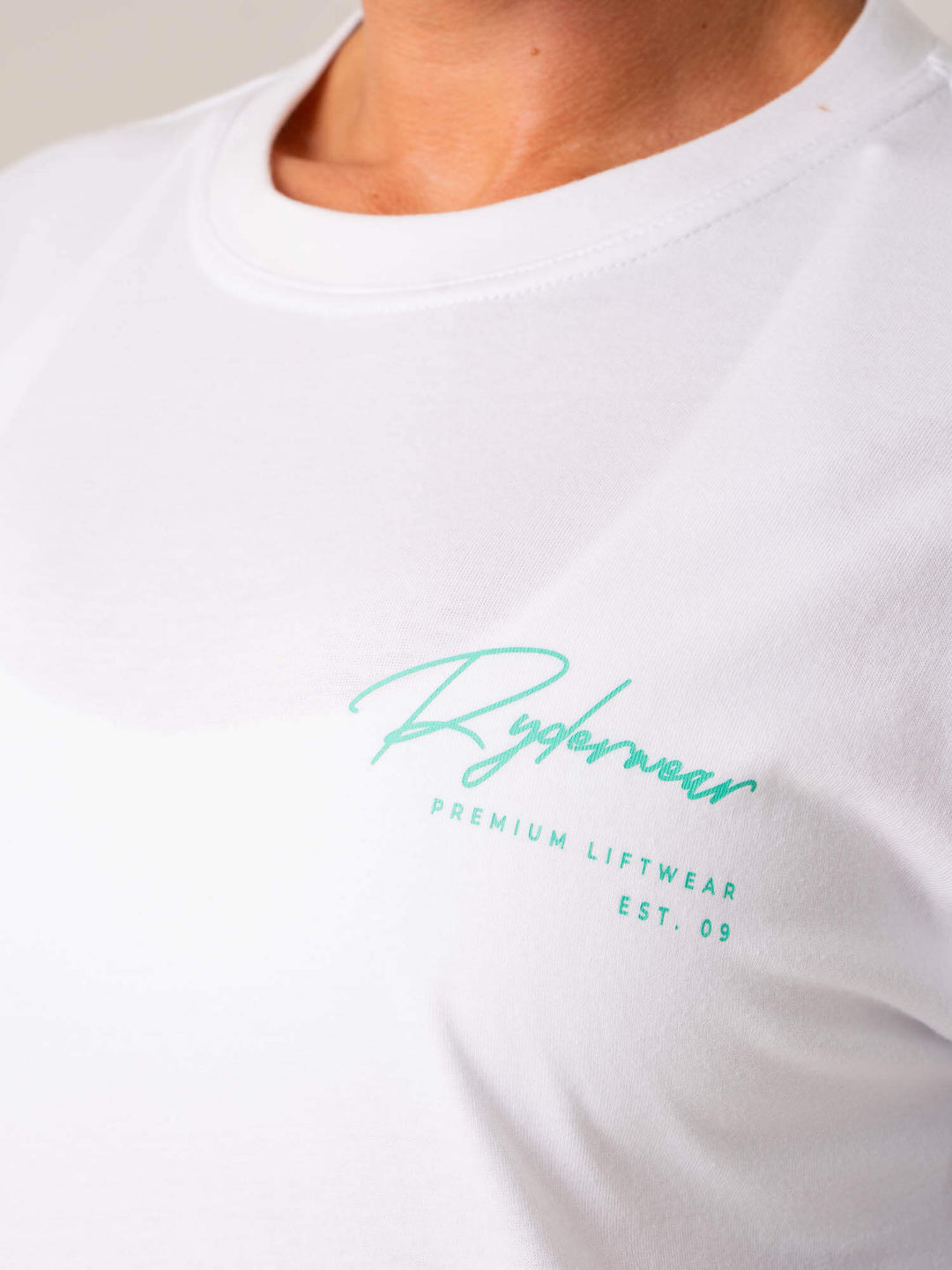 Signature T-Shirt - White Clothing Ryderwear 