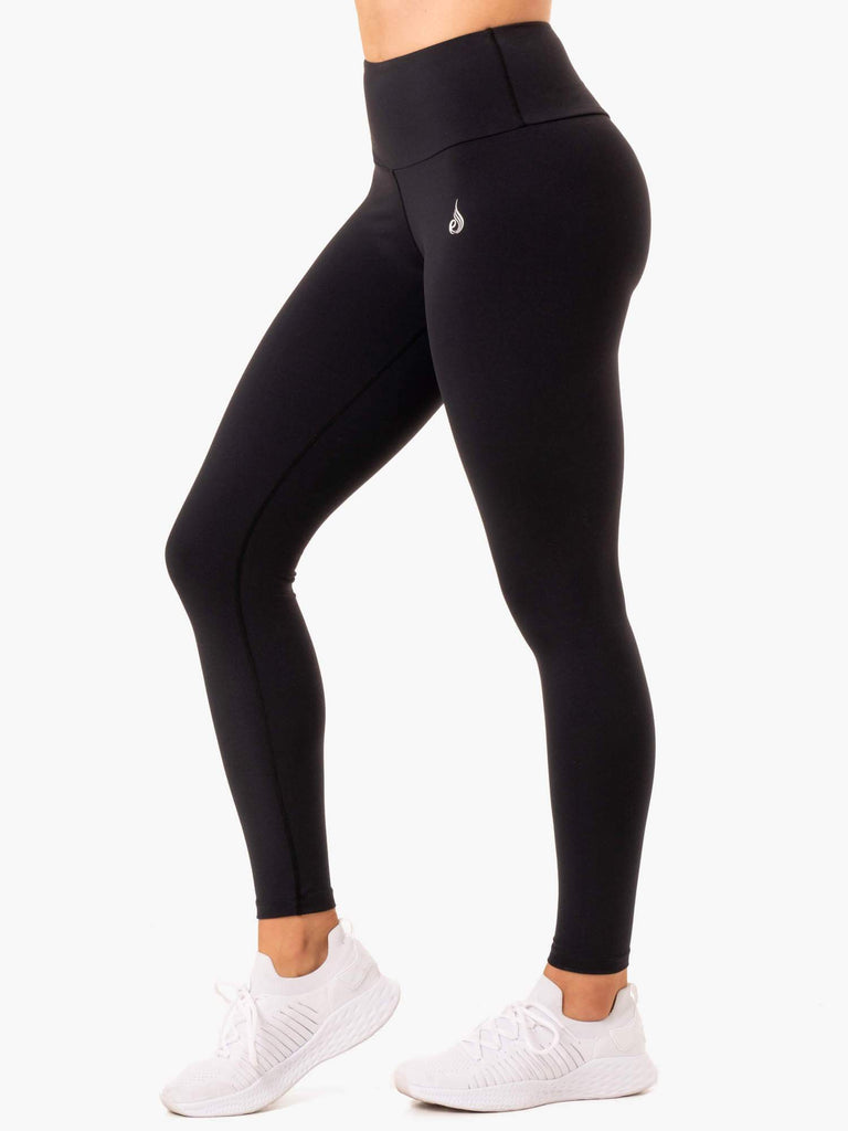 Staples Scrunch Bum Leggings - Black - Ryderwear