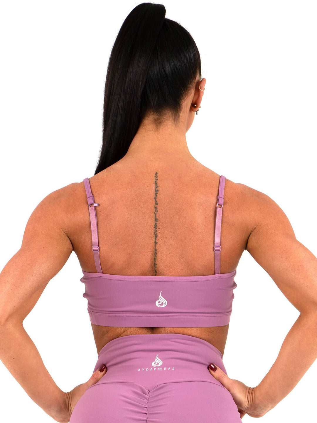 Staples Sports Bra - Purple Clothing Ryderwear 