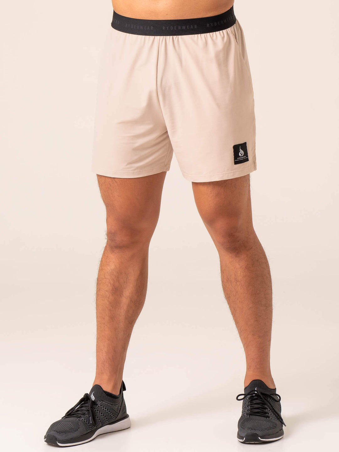 Terrain Mesh Gym Shorts - Chalk Clothing Ryderwear 