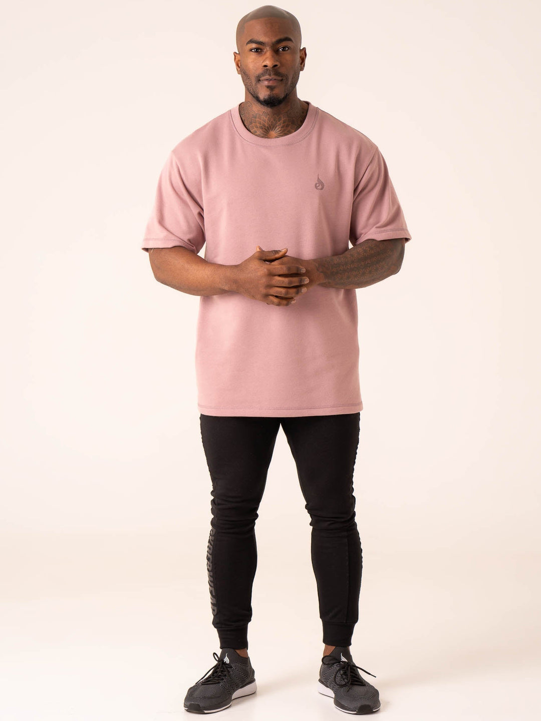 Throwback Oversized Fleece T-Shirt - Cinder Clothing Ryderwear 