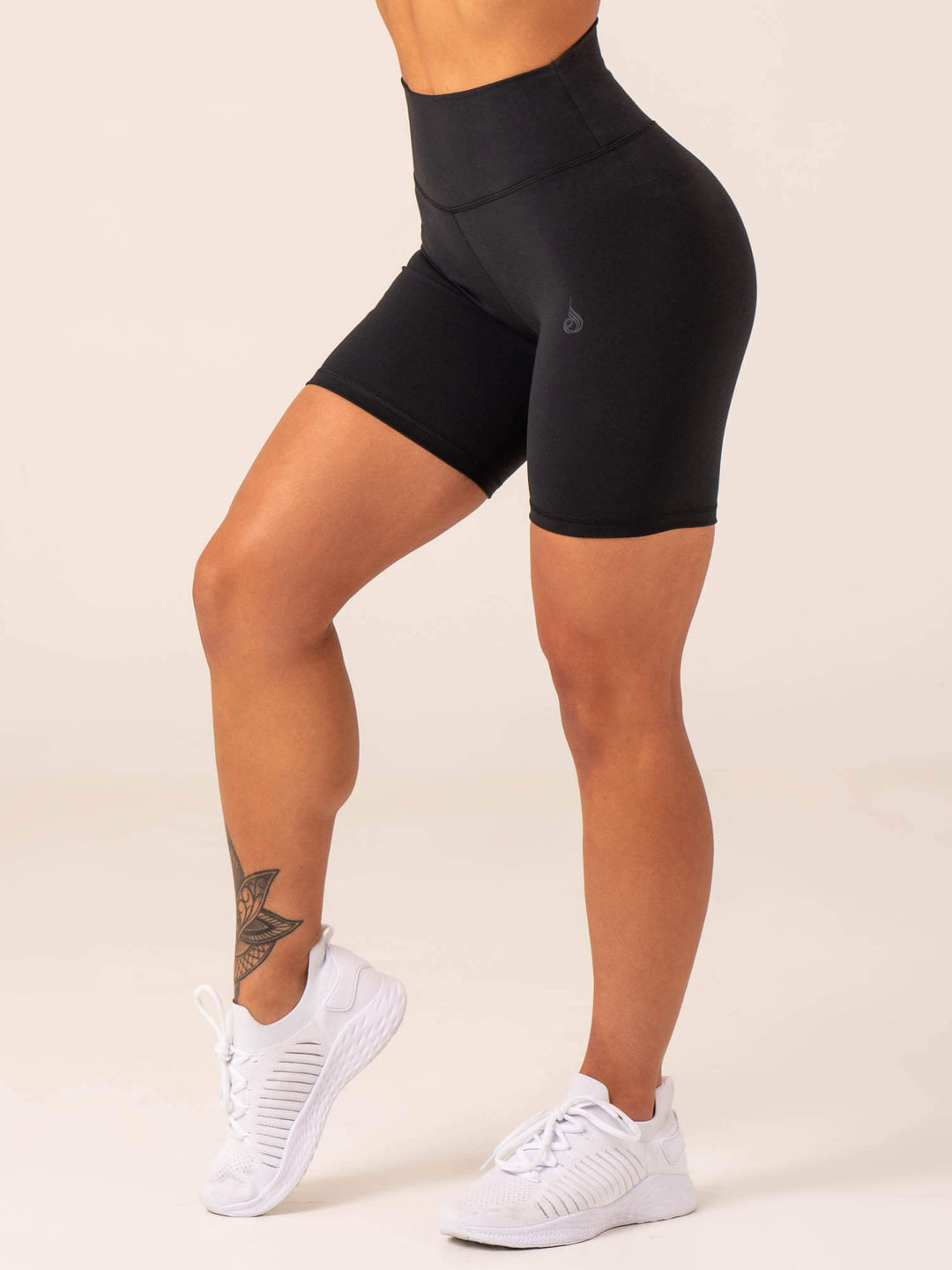 Unstoppable High Waisted Scrunch Shorts - Black Clothing Ryderwear 