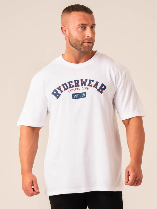 Varsity Oversized T-Shirt White