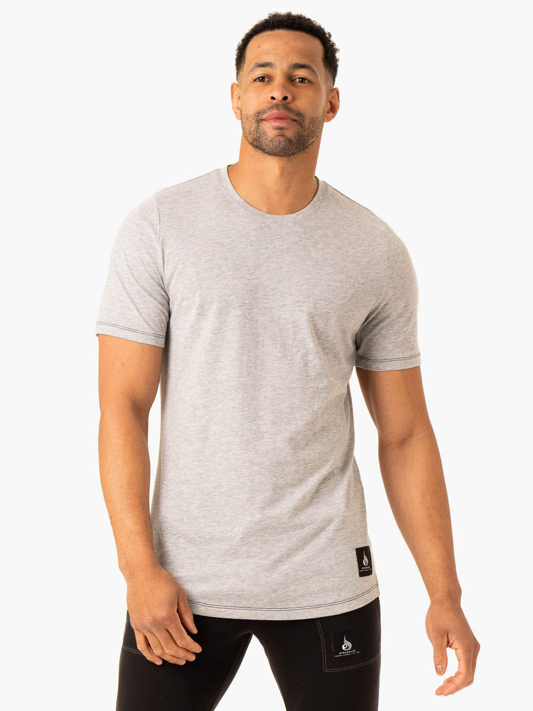 Vital T-Shirt - Grey Marl Clothing Ryderwear 